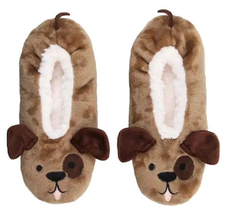 1 Pair Wild Feet Womens Fleece Lined Footsie Slippers