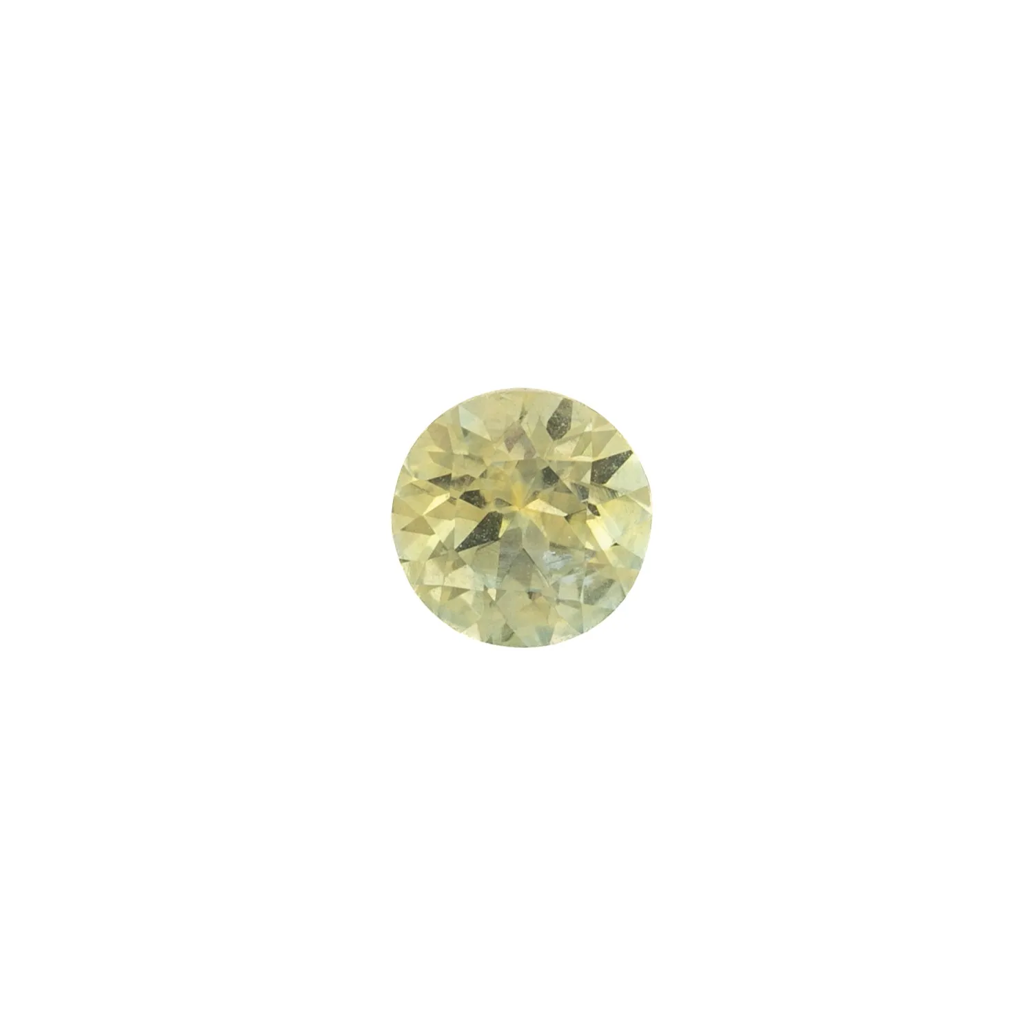 1.08ct Round Cut Parti Green Yellow Montana Sapphire SR329