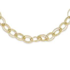 14K Adjustable Oval Link Necklace Available 16