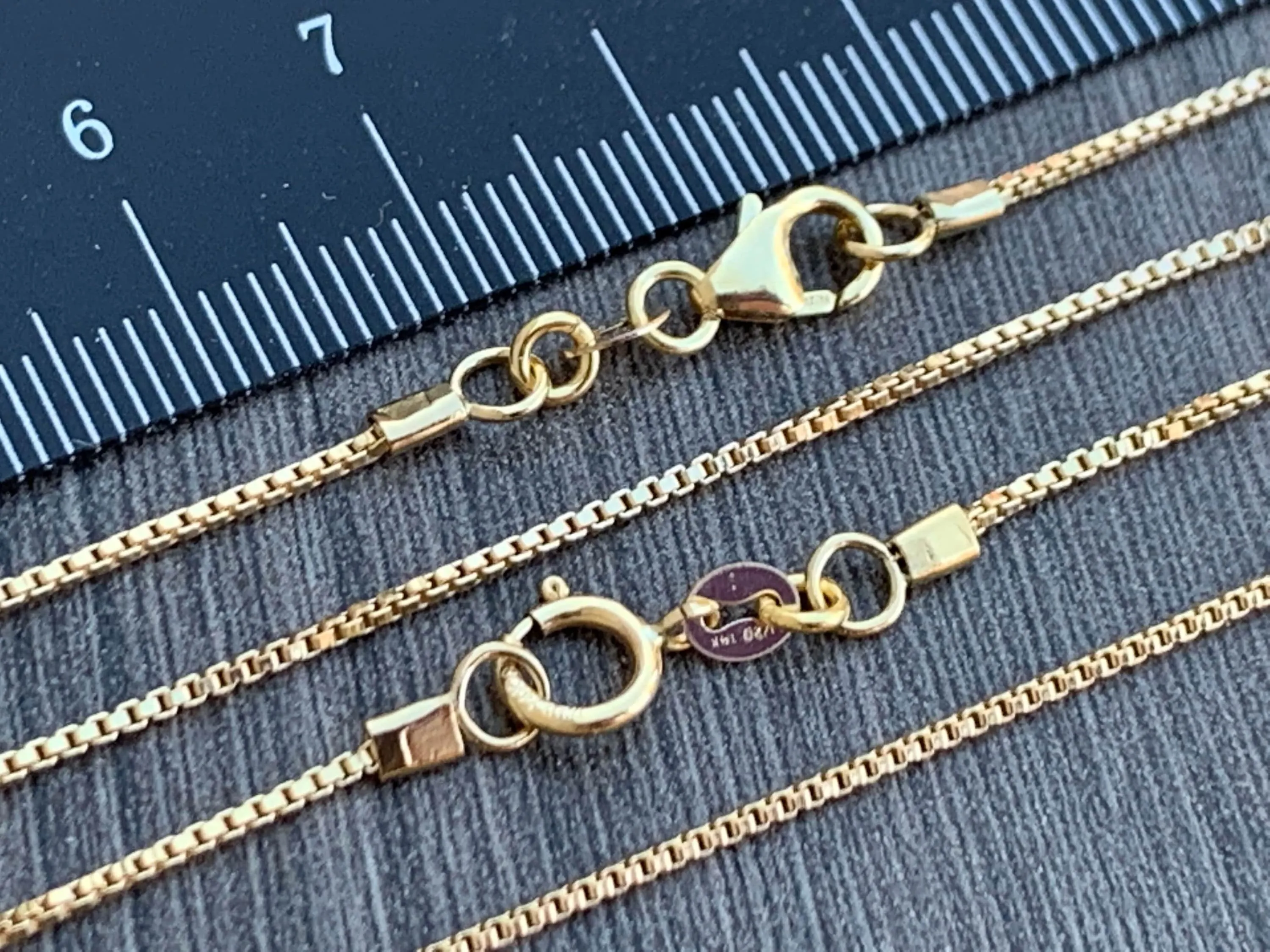 14kt Gold Filled Necklace - 1mm Box Chain