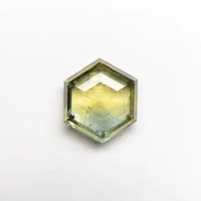 1.68ct 7.77x6.70x2.94mm Hexagon Rosecut Sapphire 21592-08