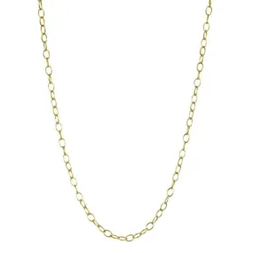 22K Gold Tiny Lacy Chain with Toggle Clasp - 24