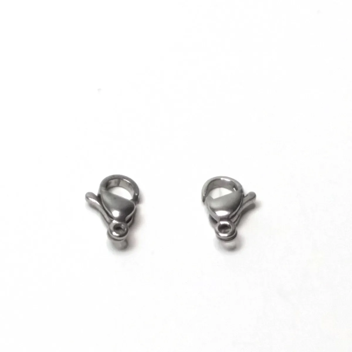 9mm Lobster Clasps, Stainless Steel, Lot Size 100 Clasps