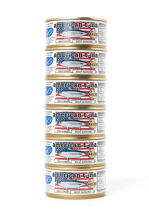 American Tuna Garlic 6-Pack Made in USA