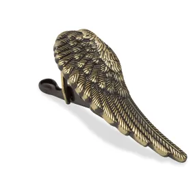 Antique Brass Angel Wing Tie Bar