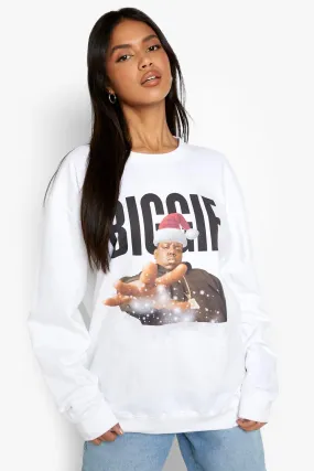 Biggie License Christmas Oversized Sweater