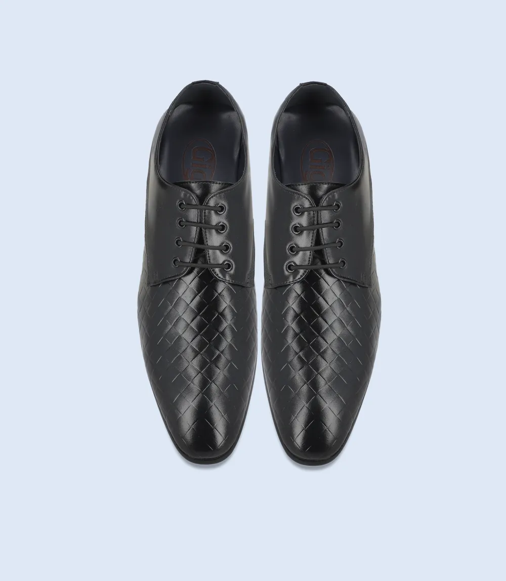 BM4124-BLACK-Men Lace up