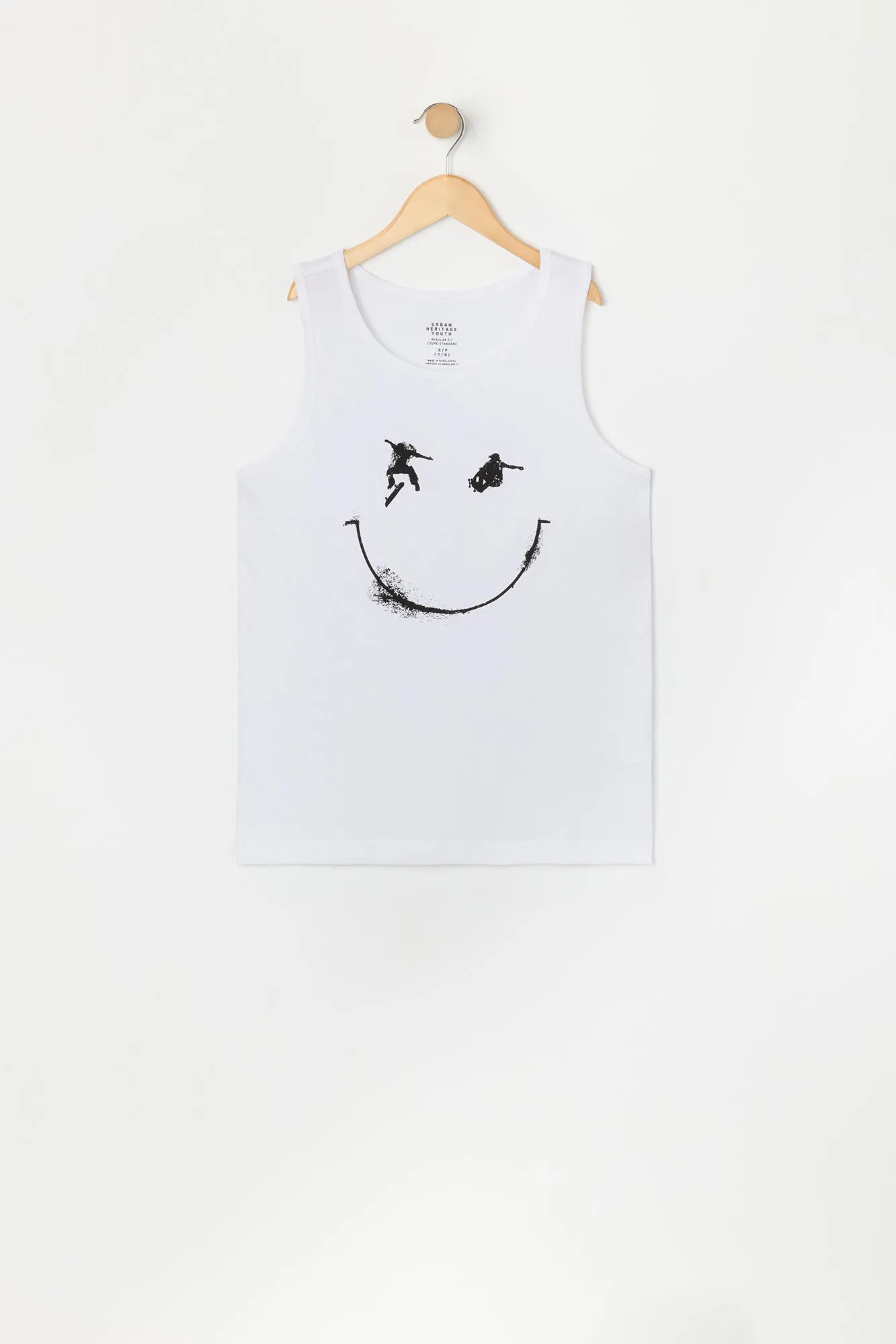 Boys Skateboard Smile Graphic Tank