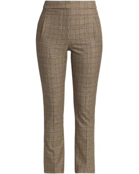 Brown Plaid Arte Pant