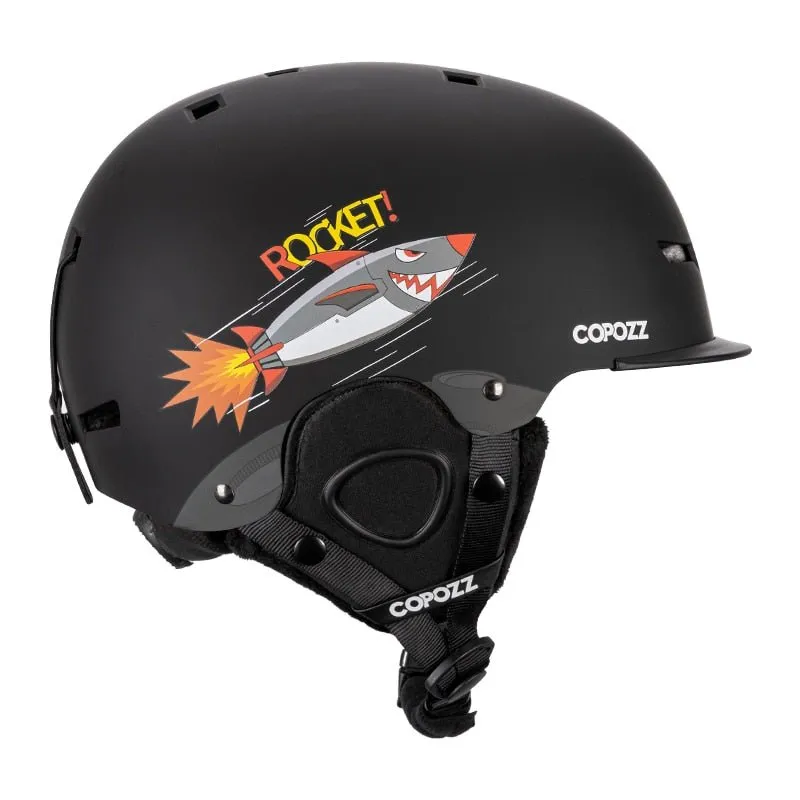 Casque de ski moulé intégralement pour enfants / adultes 51-58cm COPOZZ - Fuzz