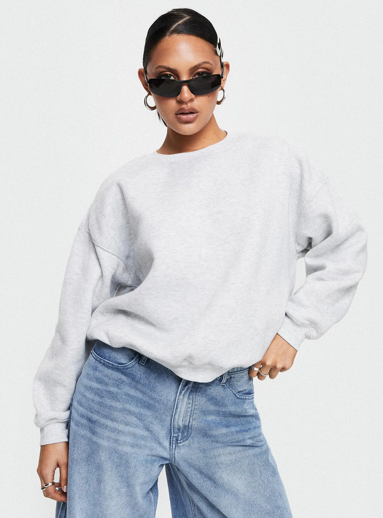 Charlotte Crewneck Sweatshirt Grey