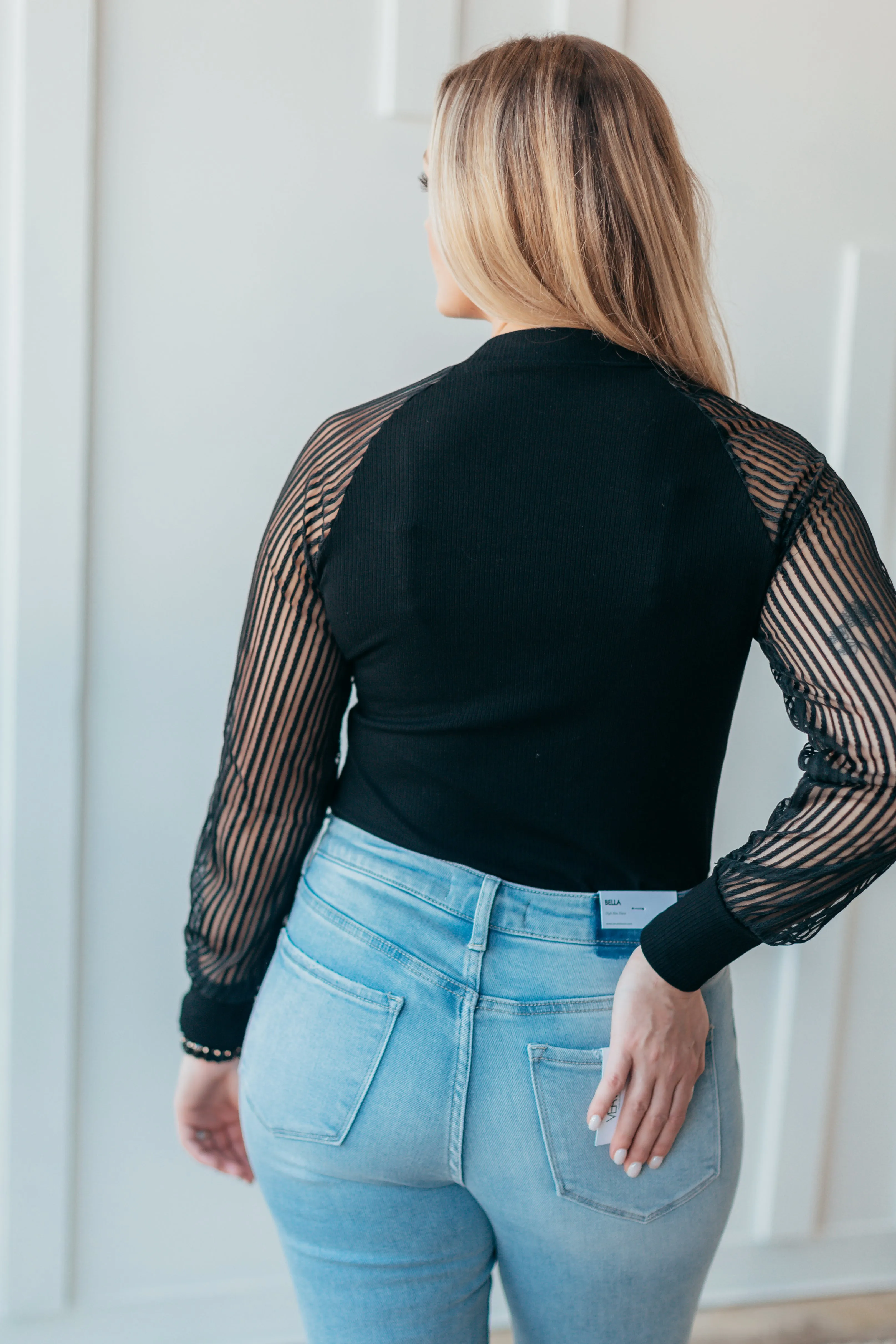 Ciara Mesh Long Sleeve Top