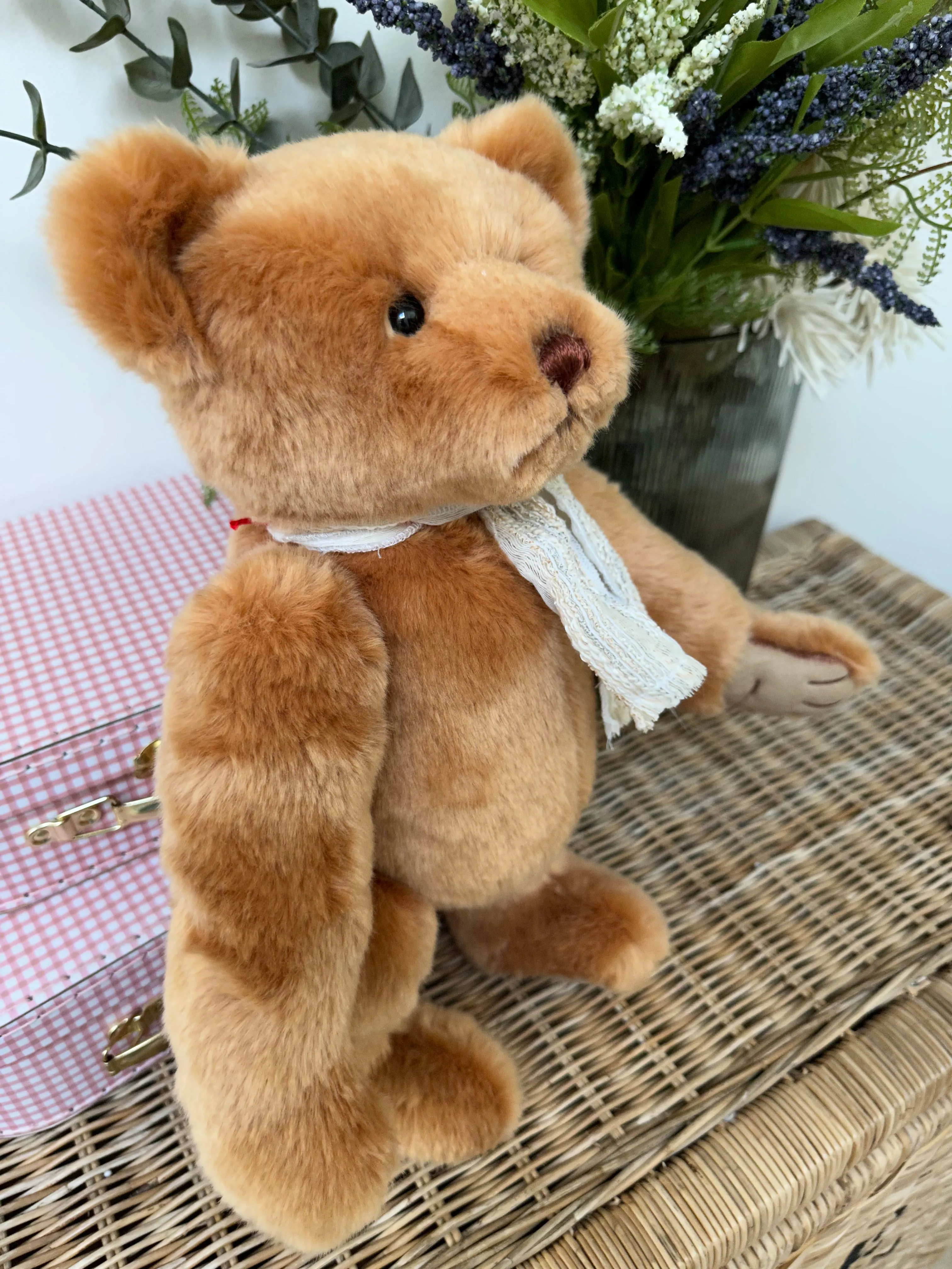 Clemens Frek fully jointed 40cm Gold Brown Plush Teddy Bear