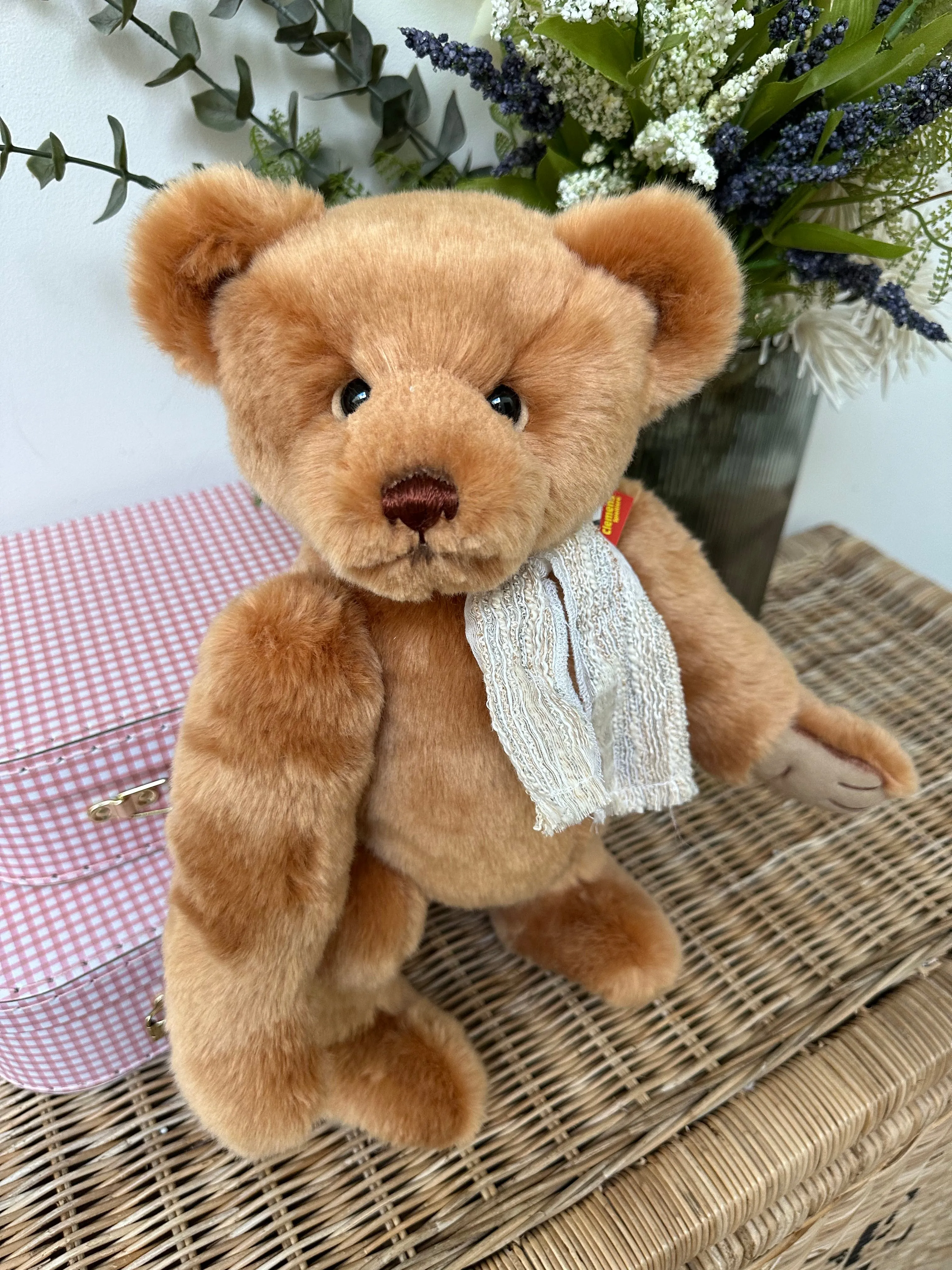 Clemens Frek fully jointed 40cm Gold Brown Plush Teddy Bear