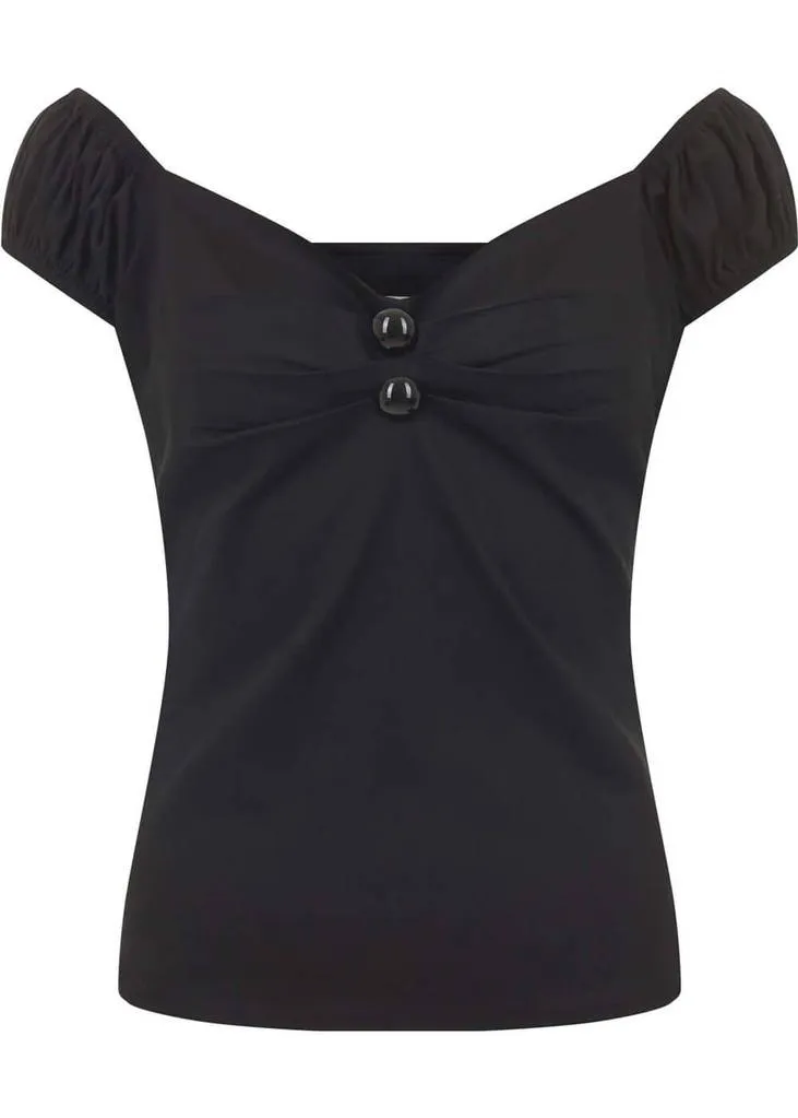 Collectif Dolores 50's Top Black