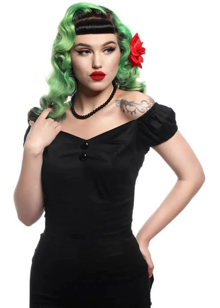 Collectif Dolores 50's Top Black