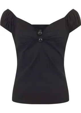 Collectif Dolores 50's Top Black