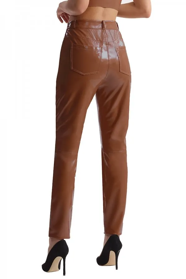 Commando Faux Patent Leather Five Pocket Pant