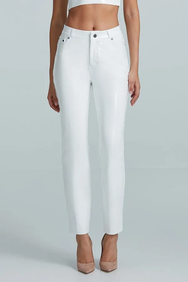 Commando Faux Patent Leather Five Pocket Pant