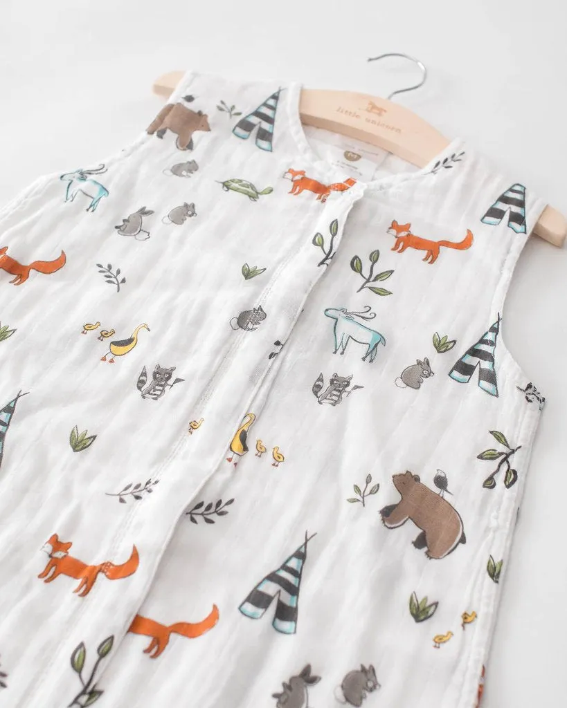 Cotton Sleeping Bag, Forest Friends