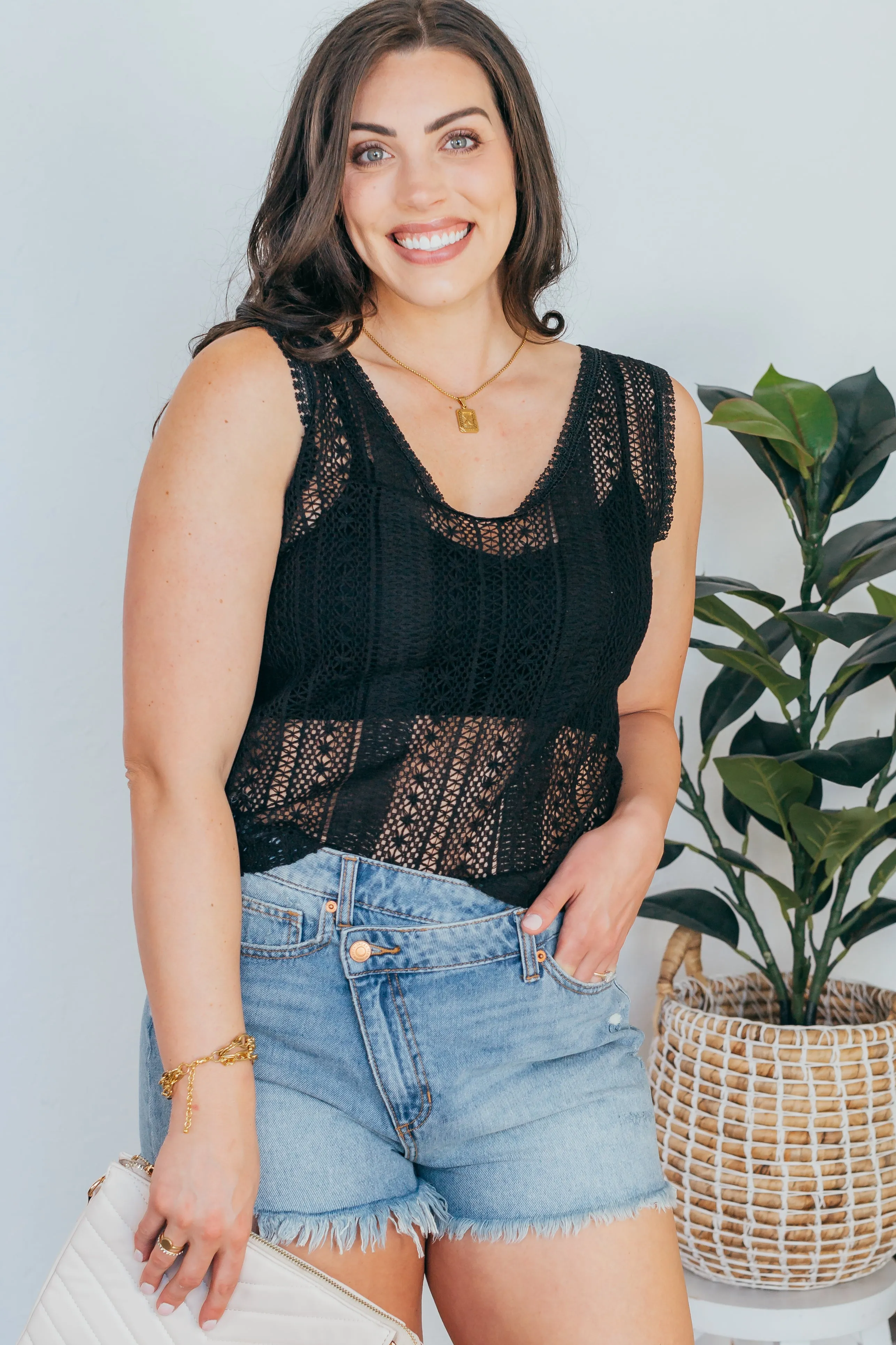 Crochet Open Back Tank