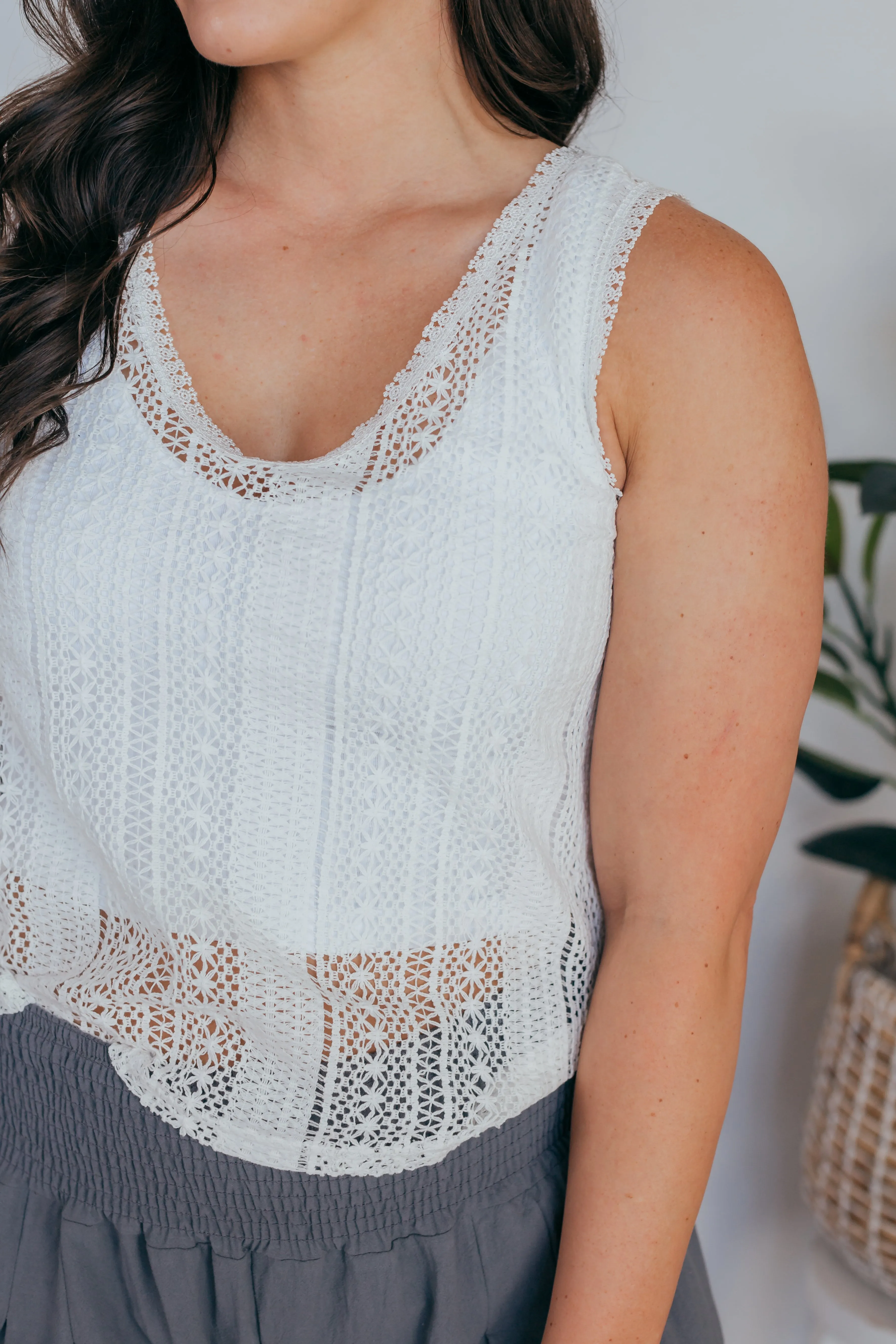 Crochet Open Back Tank