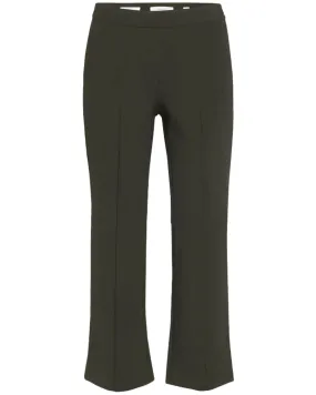 Eden Mid Rise Pintuck Crop Flare Pant