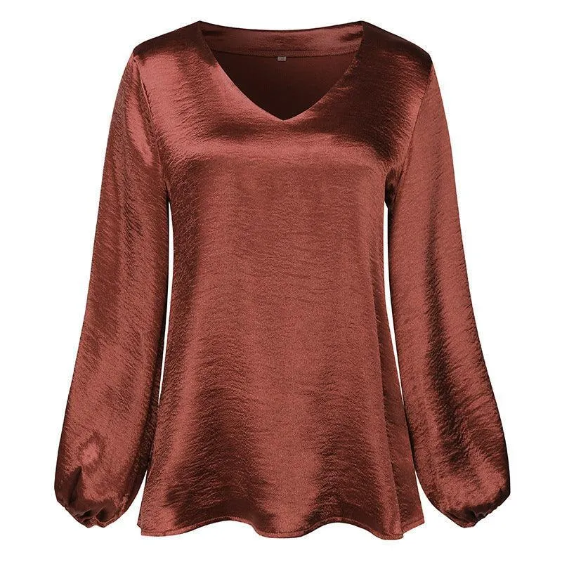 Elegant V-Neck Women Tops