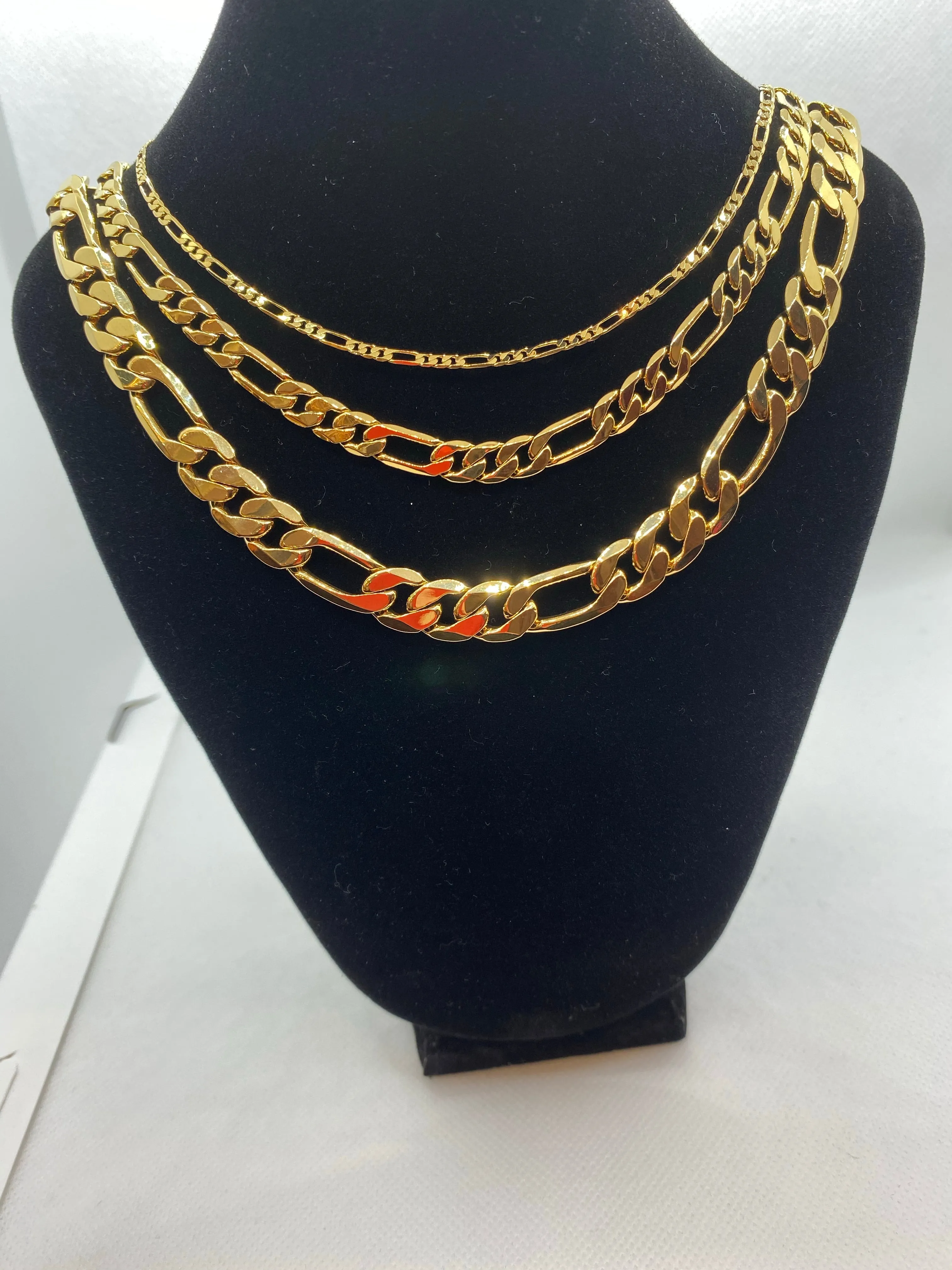 Figaro Gold Plated Chains