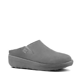 Fit Flop Loaff Suede Clogs Grey   