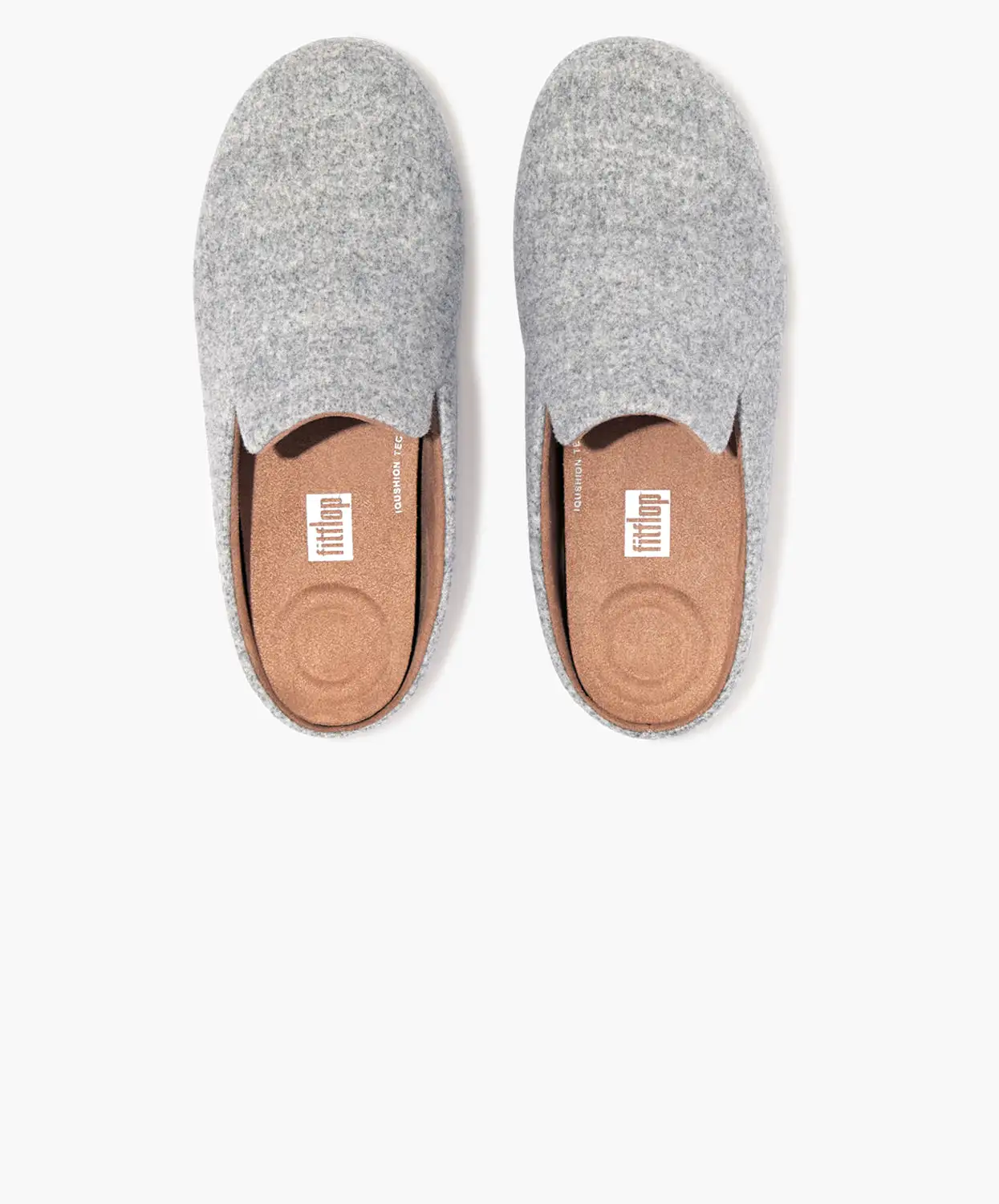 FitFlop Chrissie II Haus Felt Slippers Grey