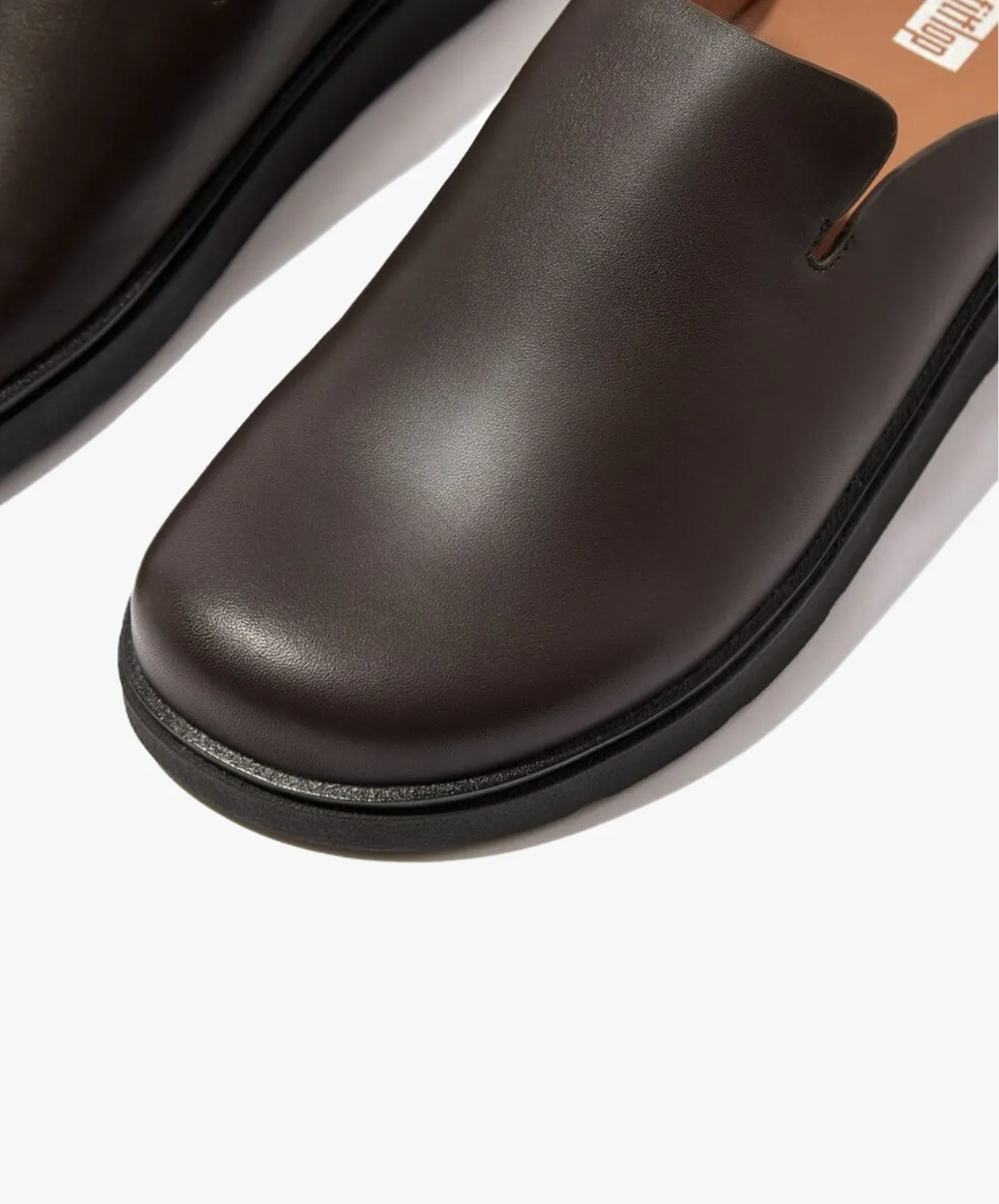 FitFlop Gen-FF Mens Leather Mules Brown