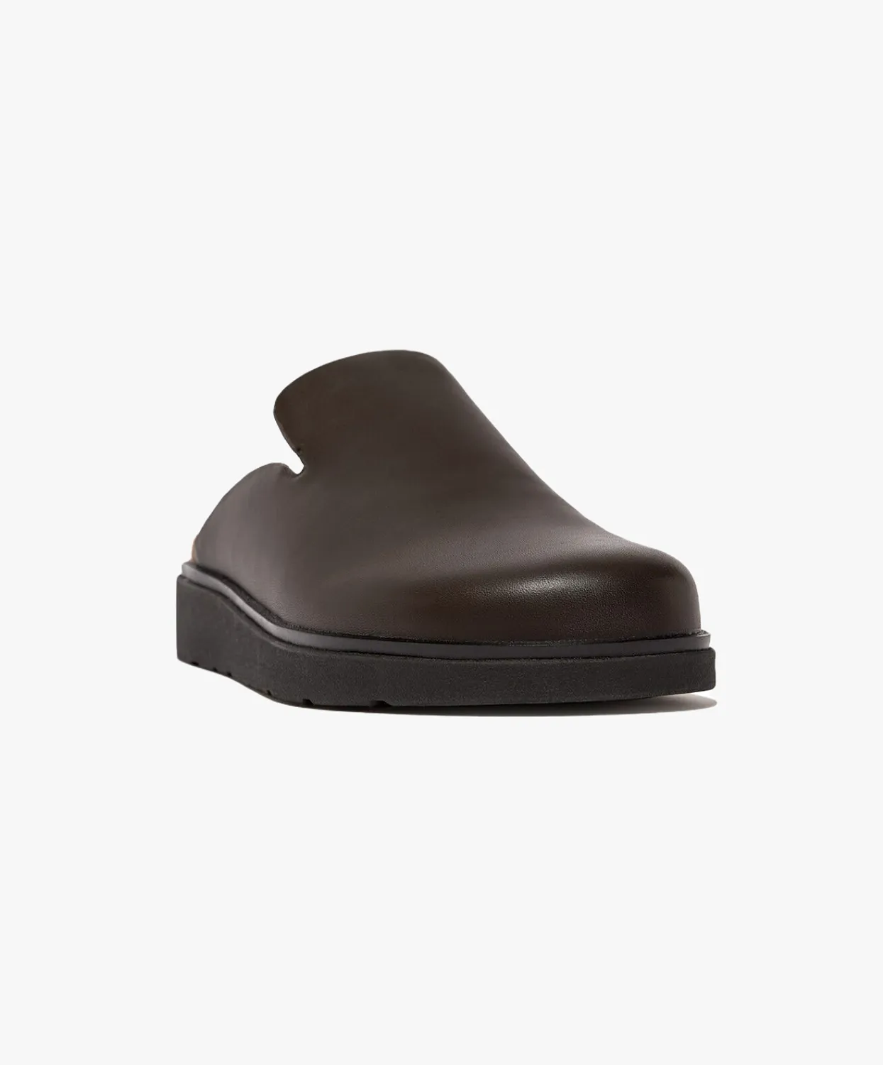 FitFlop Gen-FF Mens Leather Mules Brown