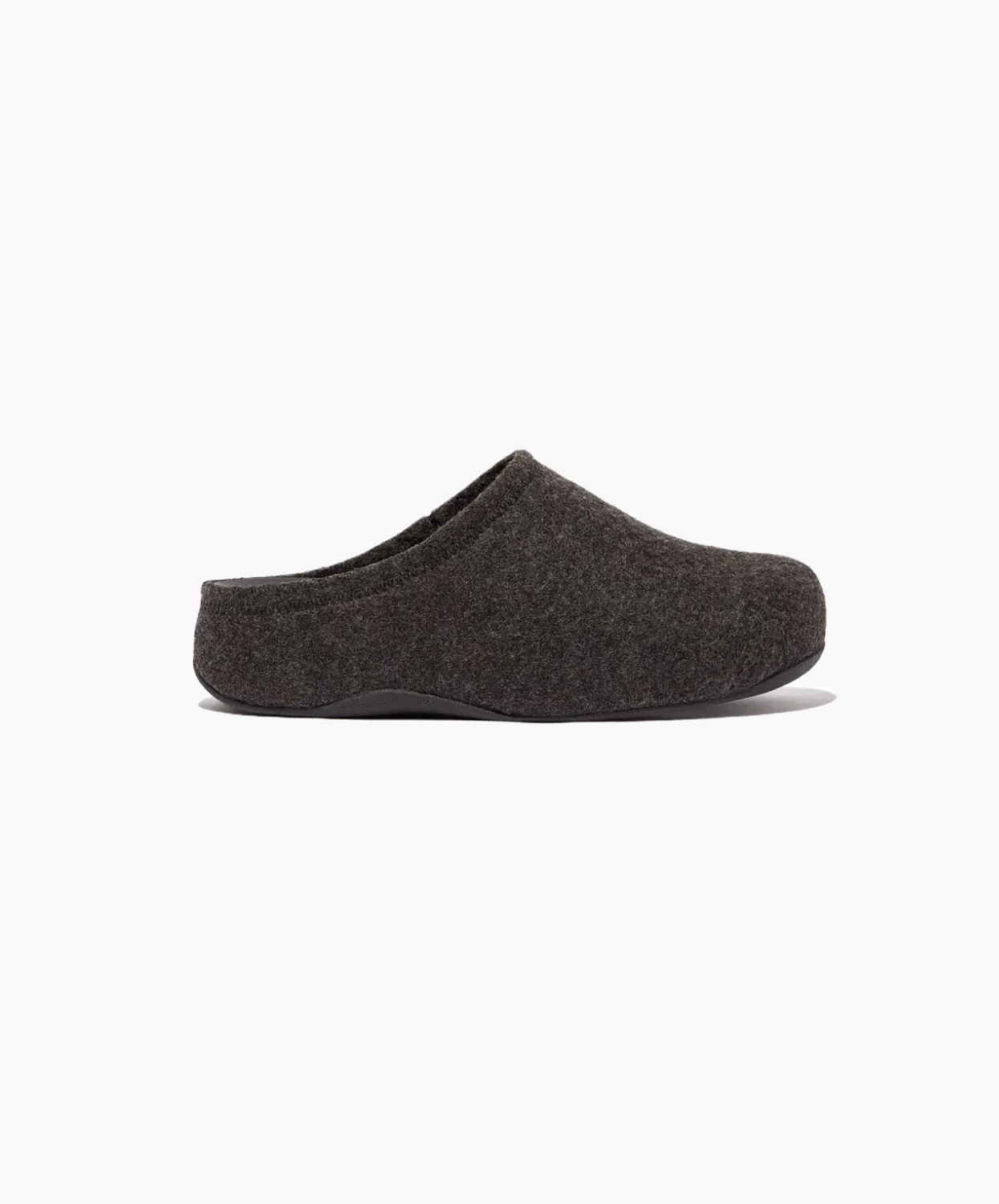 FitFlop Shuv e01 Cushy Felt Clog Slippers Black