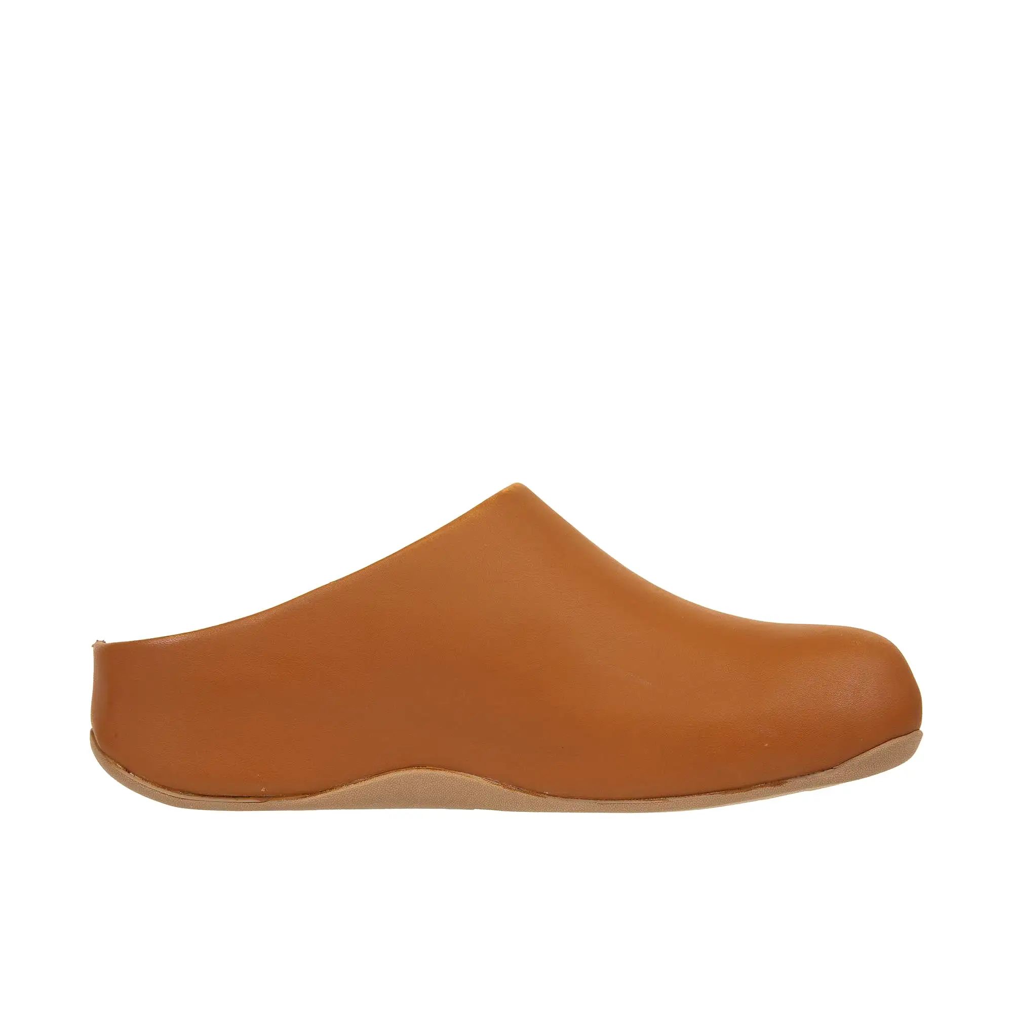 FitFlop Womens Shuv Leather Clog Light Tan