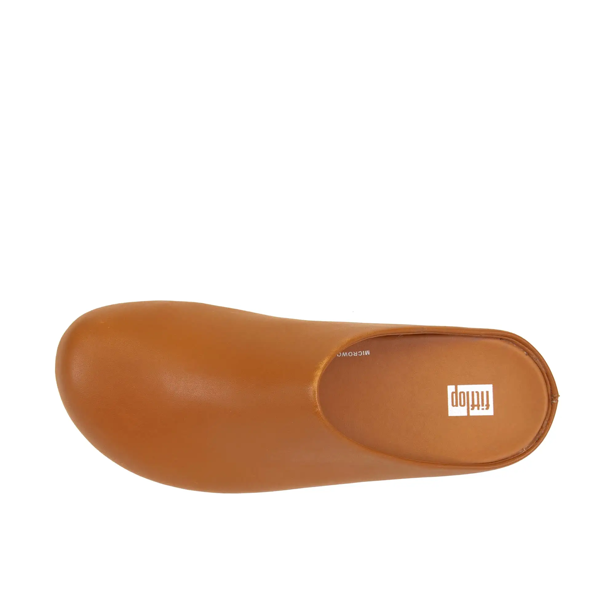 FitFlop Womens Shuv Leather Clog Light Tan