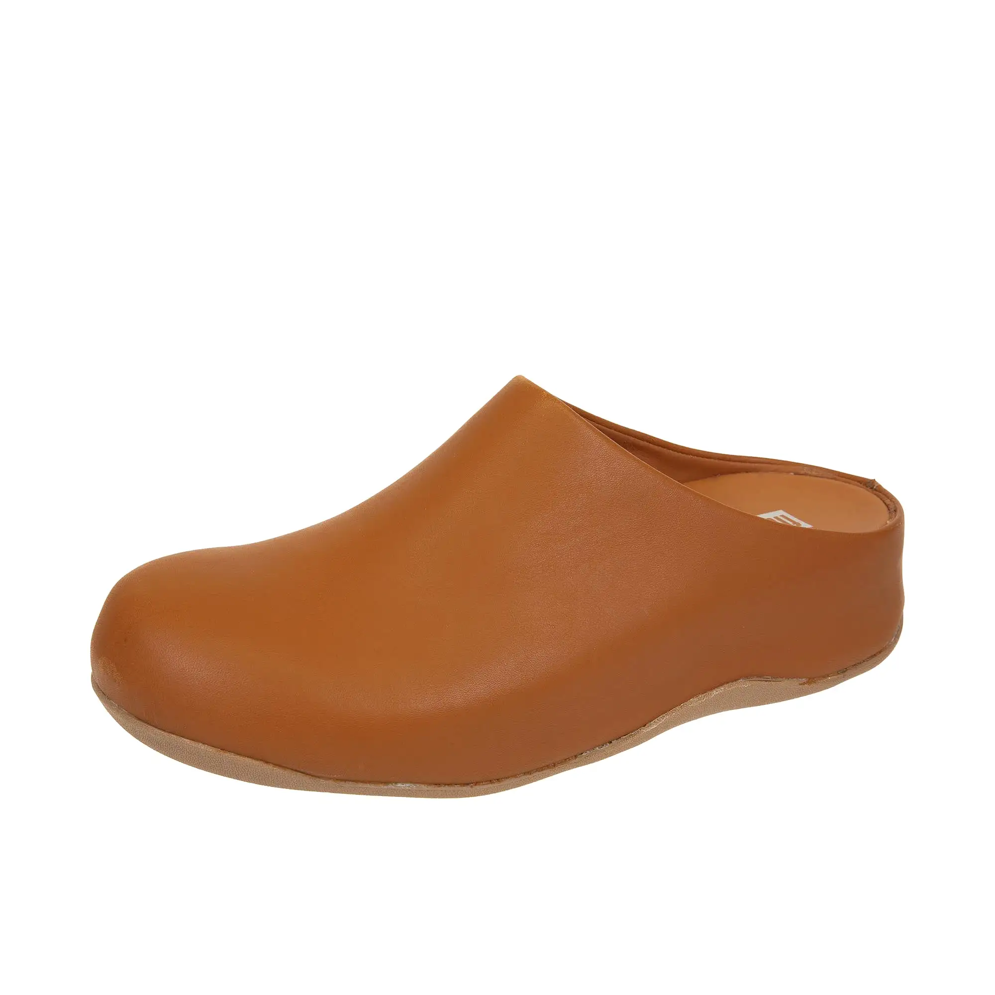 FitFlop Womens Shuv Leather Clog Light Tan