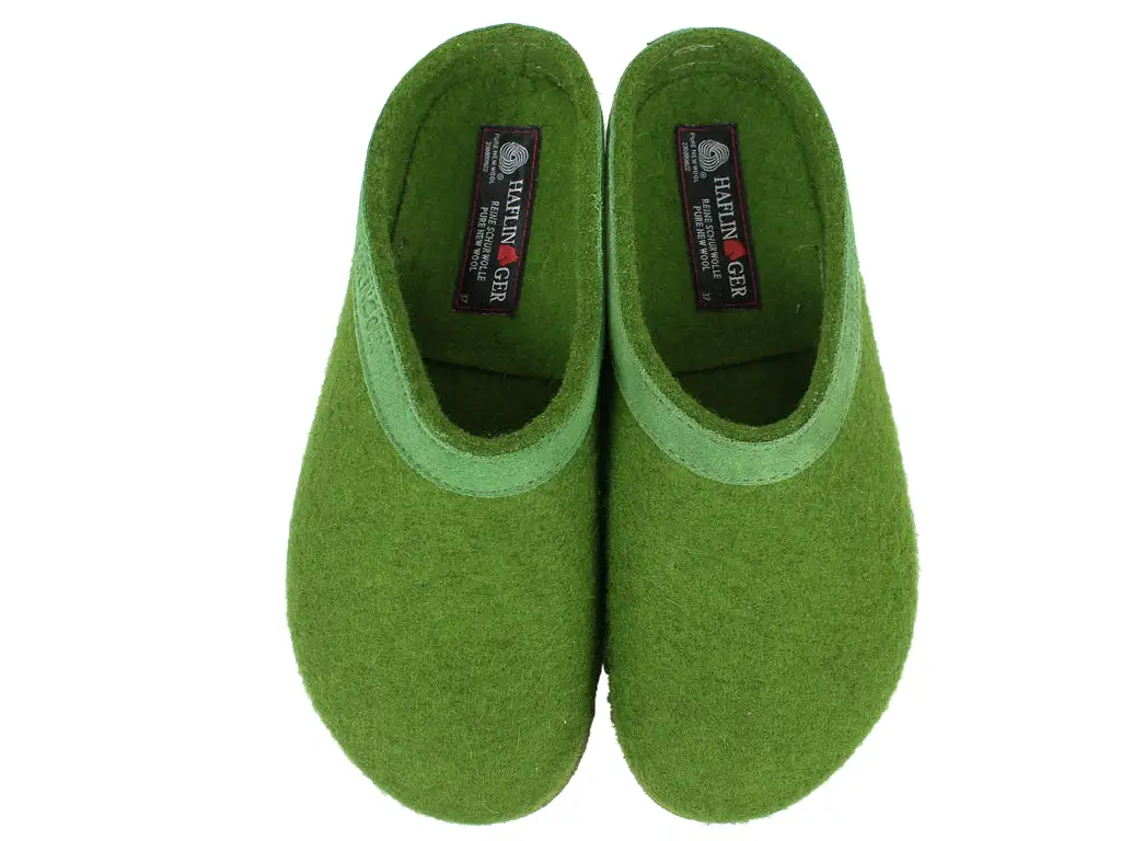 Haflinger Clogs Grizzly Torben Grass Green