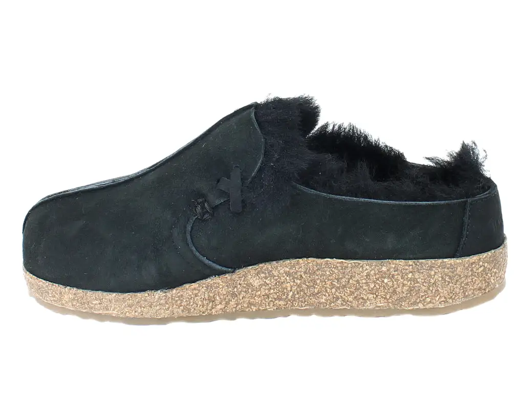 Haflinger Clogs Sheepskin Saskatchewan Black