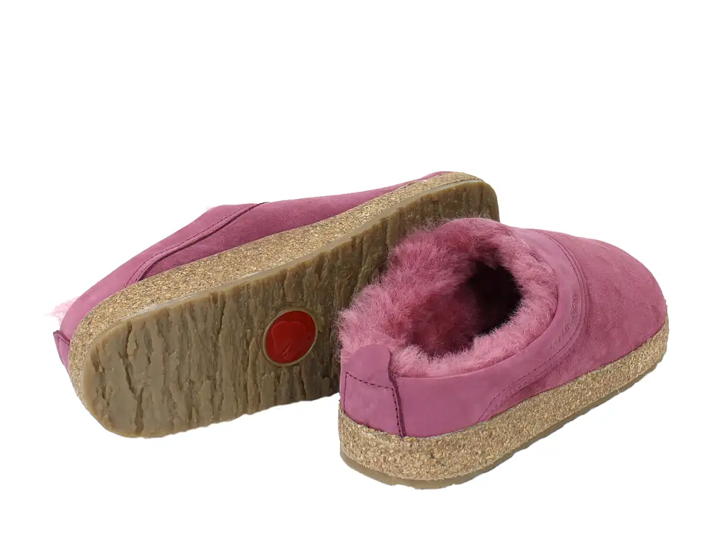 Haflinger Clogs Sheepskin Snowbird Burgundy