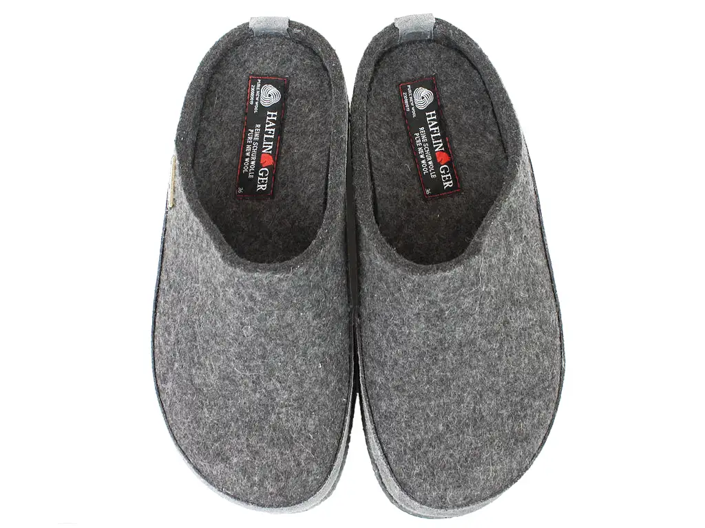 Haflinger Slippers Blizzard Skane Anthracite