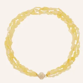 Helen Yellow Opal Multi-Strand Necklace