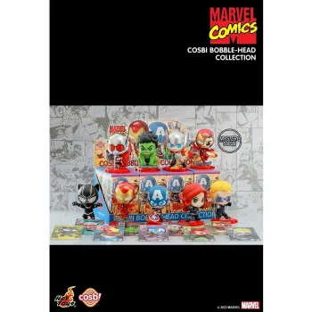 Hot Toys Avengers Cosbi Bobble-Head Collection (Case of 8 Blind Boxes) 29x22x12cm