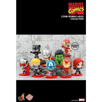 Hot Toys Avengers Cosbi Bobble-Head Collection (Case of 8 Blind Boxes) 29x22x12cm