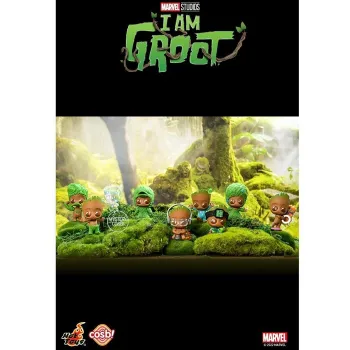 Hot Toys I Am Groot - I Am Groot Cosbi Bobble-Head Collection (Case of 8 Blind Boxes) 29x22x12cm