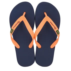 Ipanema Classic Brasil II Kids Slip Slops - Blue/Pink Starck