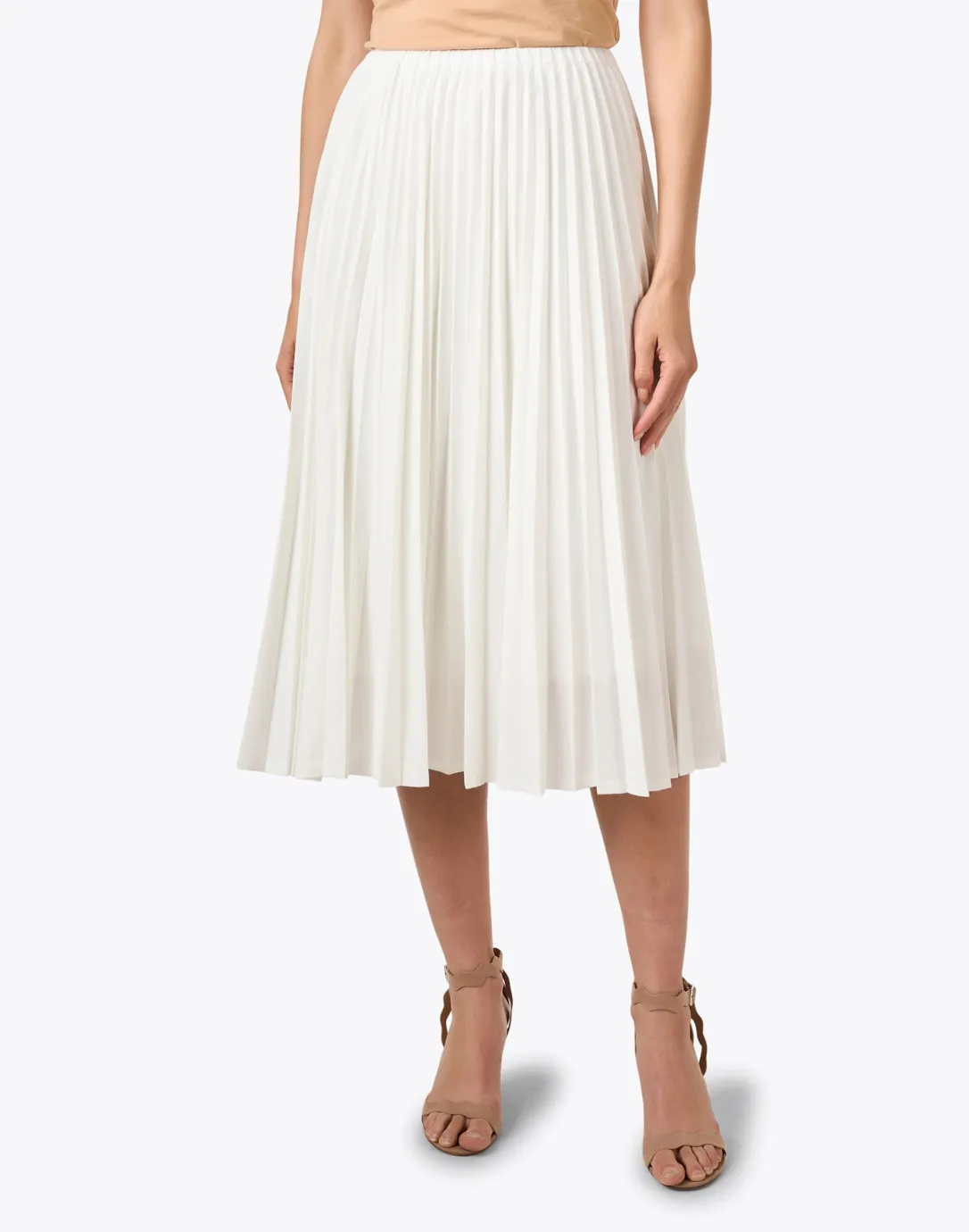 Ivory Plisse Skirt