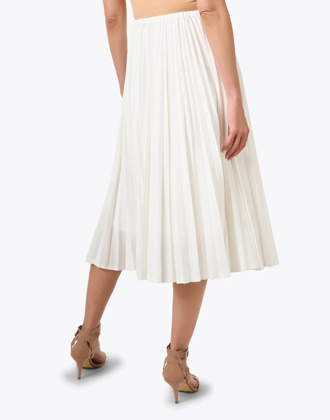 Ivory Plisse Skirt