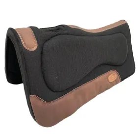 Klassy Cowgirl 1 Felt Saddle Pad Black Vented