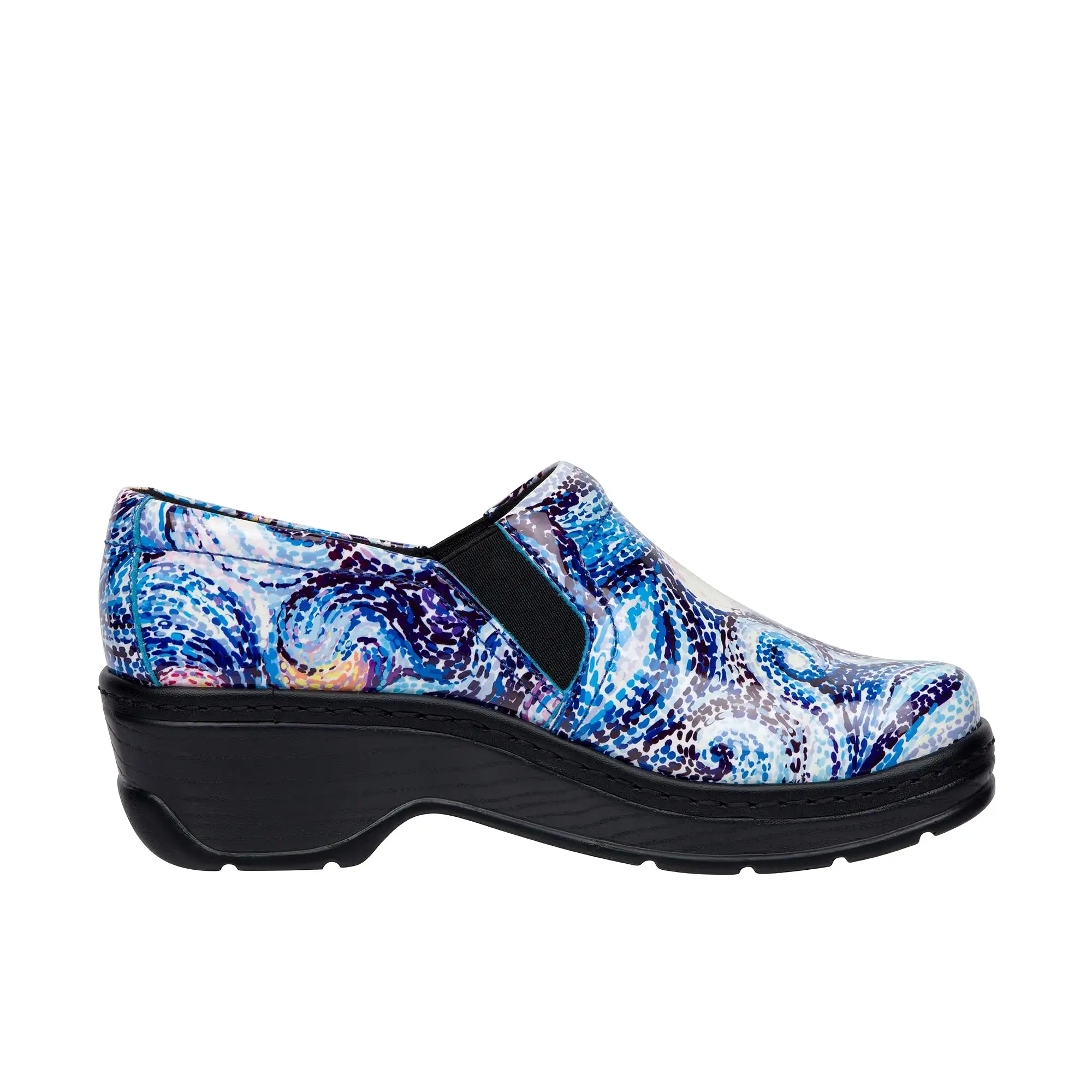 Klogs Womens Naples Starry Night Patent